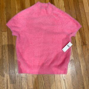 NWT Anthropologie Dusty Pink Short Sleeve Sweater Size S